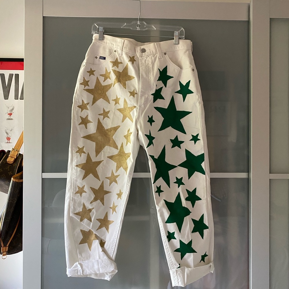 Lee handpainted star jeans